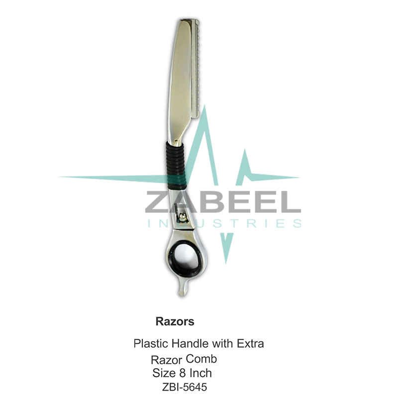 Plastic Handle with Extra Razor Comb Zabeel