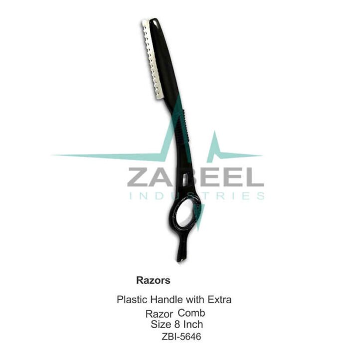 Plastic Handle with Extra Razor Comb Zabeel