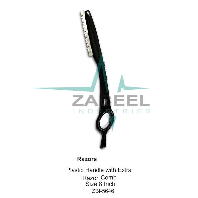 Plastic Handle with Extra Razor Comb Zabeel