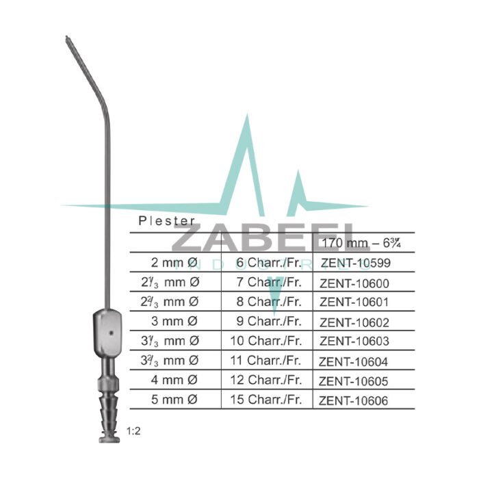 Plester Suction And Irrigation Cannulas Zabeel
