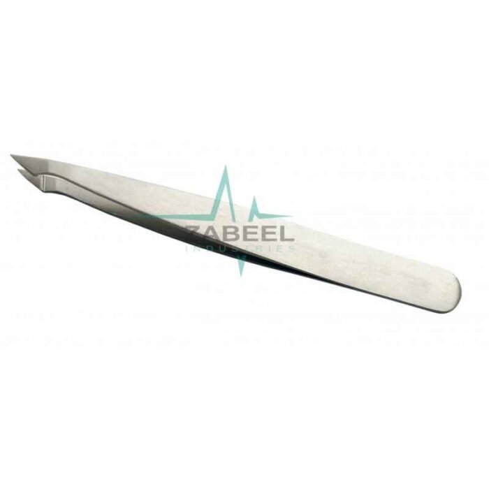 Pointed Slant Stainless Steel Hair Tweezers ZaBeel