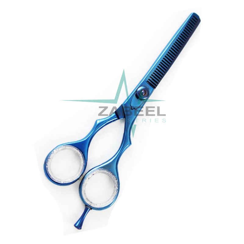 Professional Barber Scissor Blue Color Barber Scissors ZaBeel