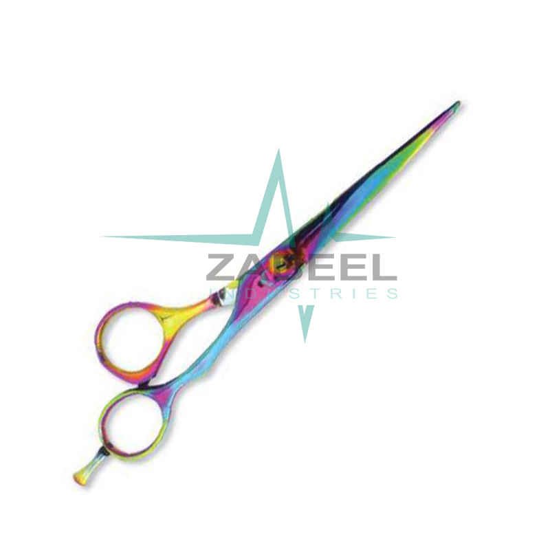 Professional Cutting Scissors With Razor Edge Multi Color ZaBeel