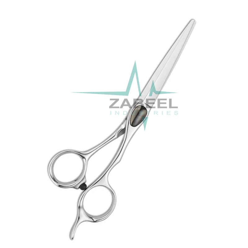 Professional Cutting Scissors With Razor Edge Silver Color ZaBeel