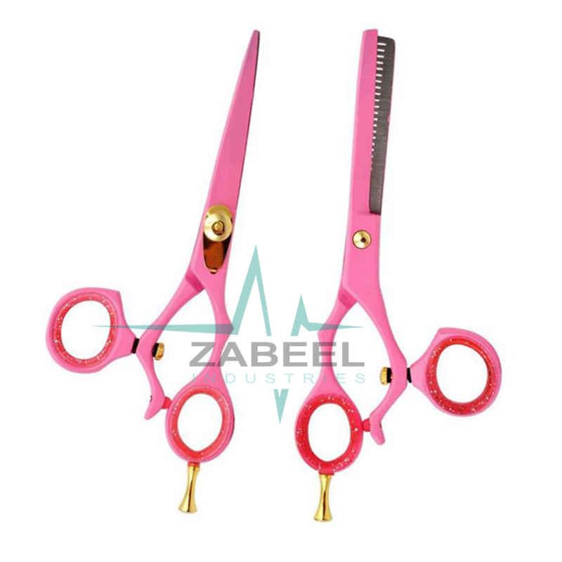 Professional Cutting Set Scissors Pink Color ZaBeel