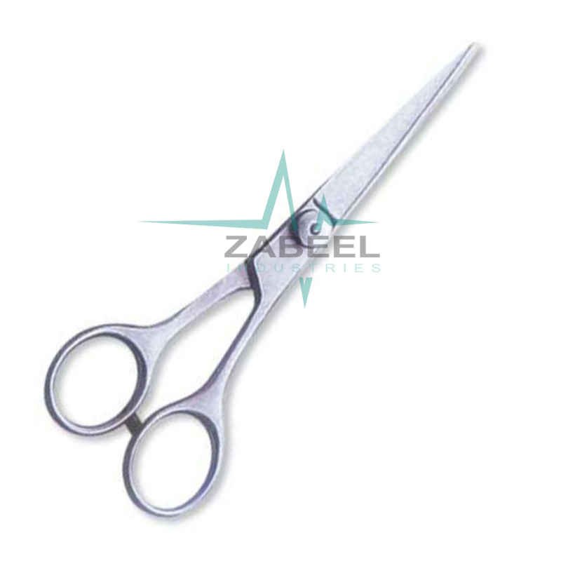 Professional Hair Cutting Scissor With Razor Edge Satin Finish Silver ZaBeel