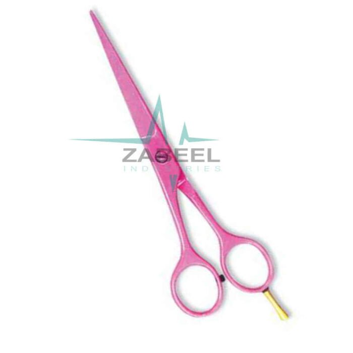 Professional Hair Cutting Scissor With Razor Edge. Pink Color Coating ZaBeel