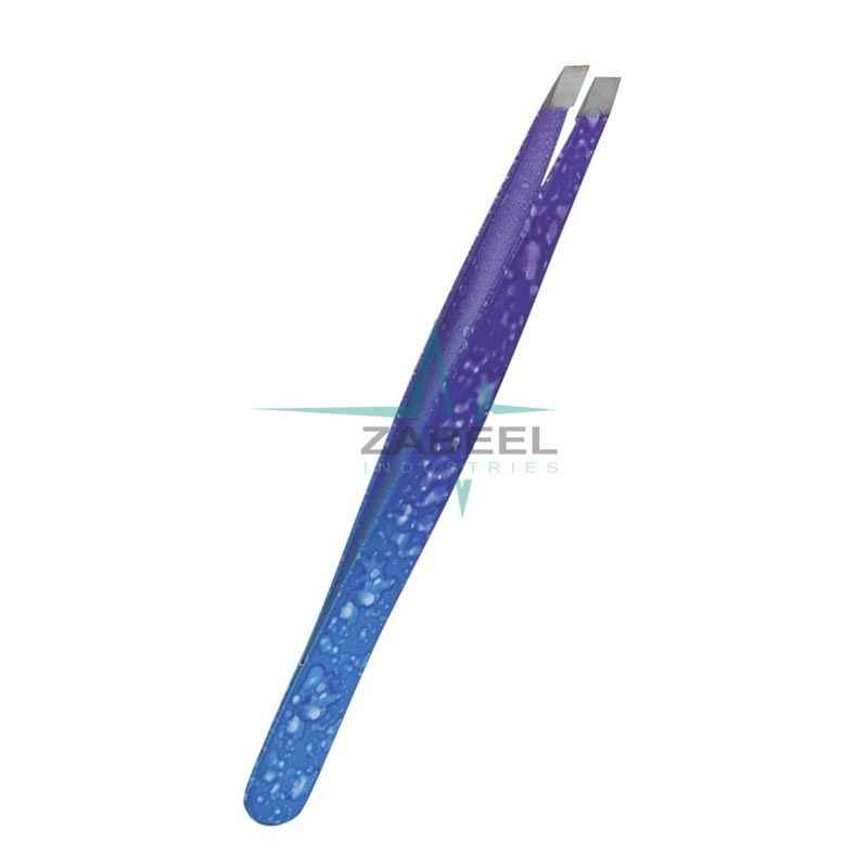 Professional Sky Blue Tweezers ZaBeel