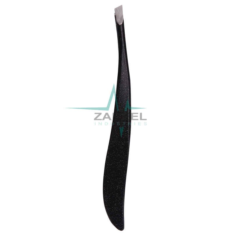 Professional Slant Tweezers Stainless Steel Slant Tip Tweezers ZaBeel