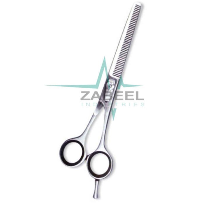Professional Thinning Scissor. One Blade Teeth And One Blade Razor. Mirror Finish Zabeel