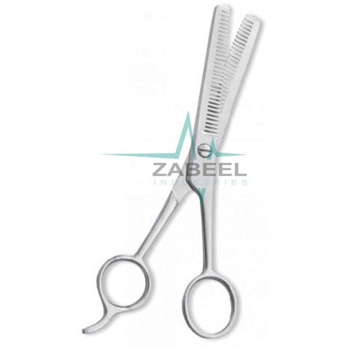 Professional Thinning Scissor. One Blade Teeth And One Blade Razor. Mirror Finish ZaBeel