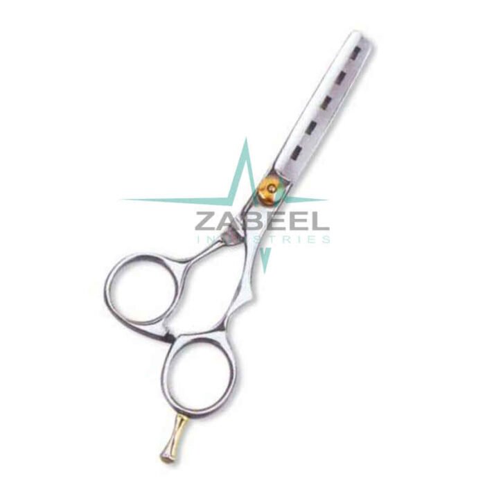 Professional Thinning Scissor. One Blade Teeth & One Blade Razor. Mirror Finish Zabeel