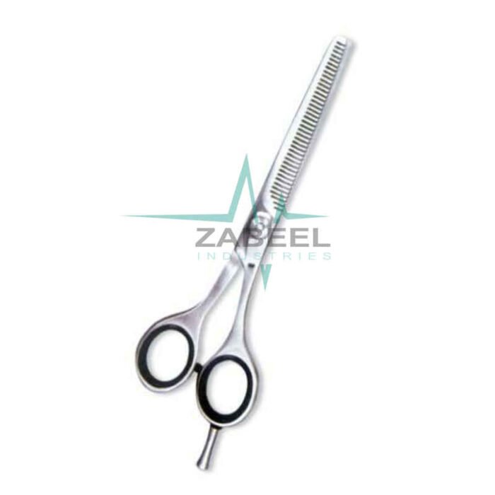 Professional Thinning Scissors. One Blade Teeth & One Blade Razors. Mirror Finish Zabeel