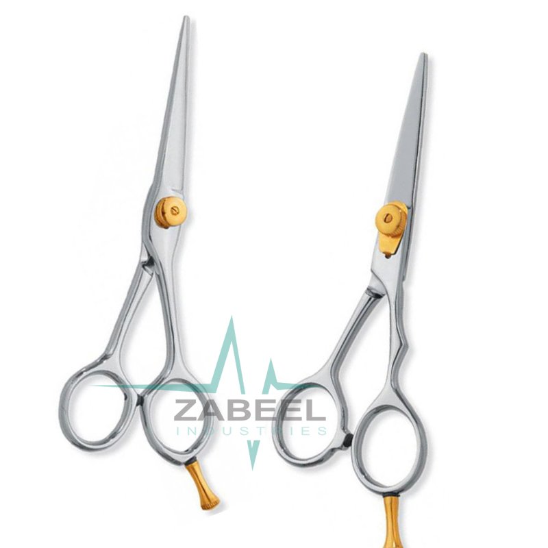 Professional hair Cutting Scissors Gold Plated Screw
