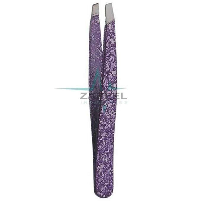 Purple Color Beautiful Tweezers ZaBeel