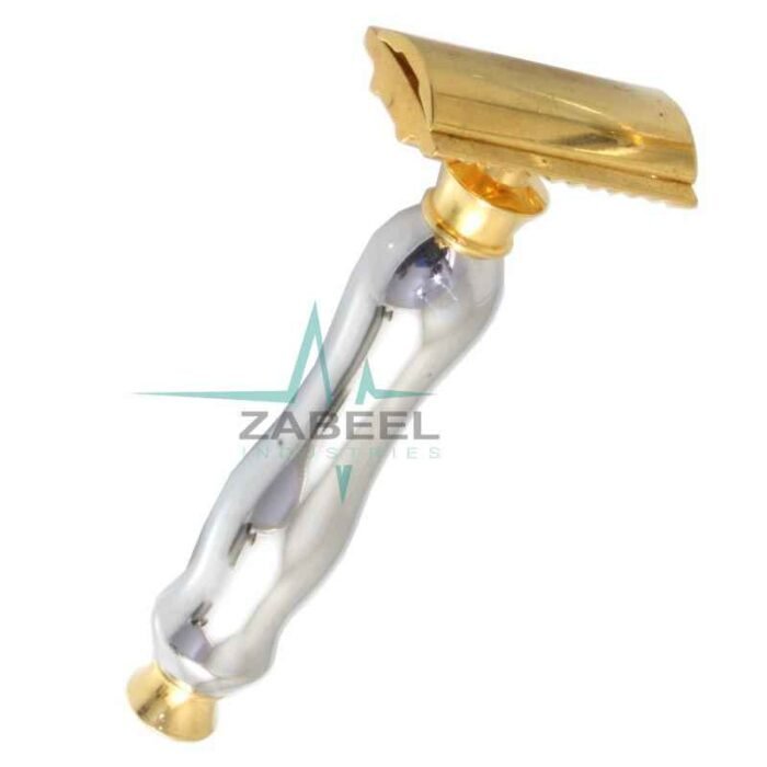 Safety Razor Silver & Gold Color ZaBeel