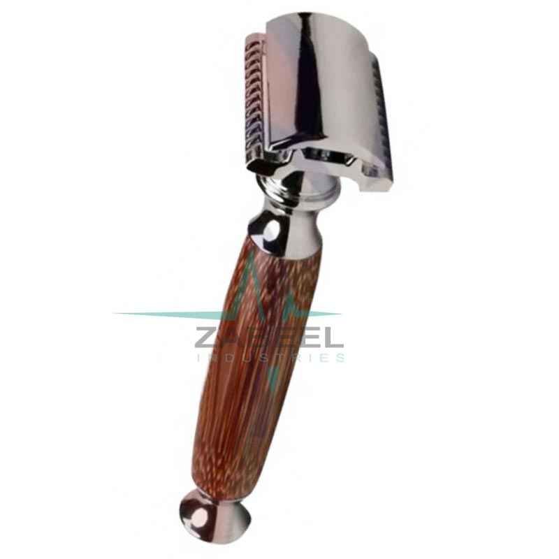 Safety-Razor Wood-Handle Bamboo Classic Men Shaving Zabeel