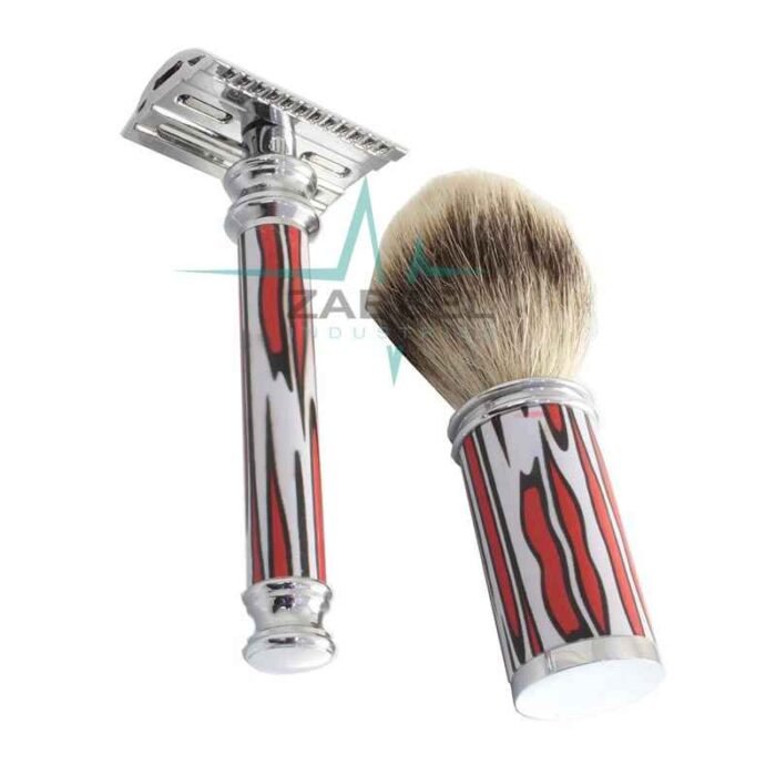 Safety Razors Sets Red & White ZaBeel