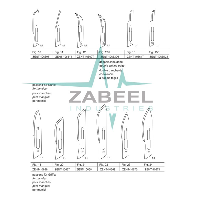 Scalpel Blades Zabeel
