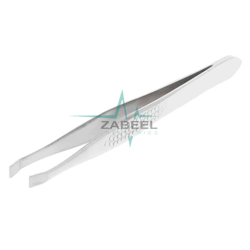 Silver Eyebrow Tweezers Stainless Steel ZaBeel