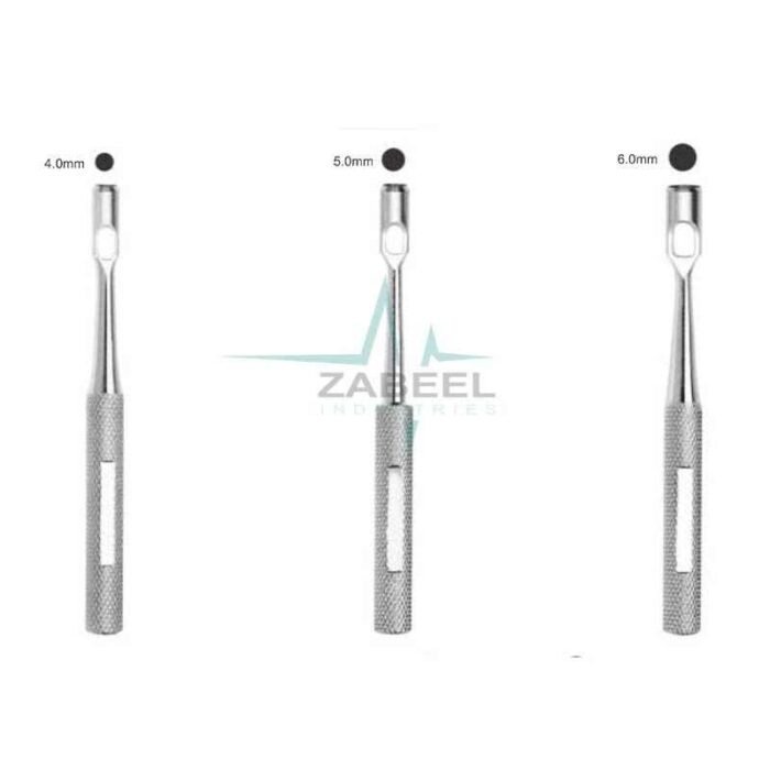 Stainless Steel Tissue Punches - Straight Zabeel