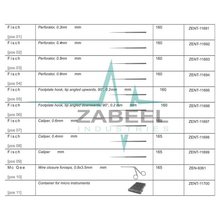 Stapes Set Tympanoplasty And Stapes Zabeel