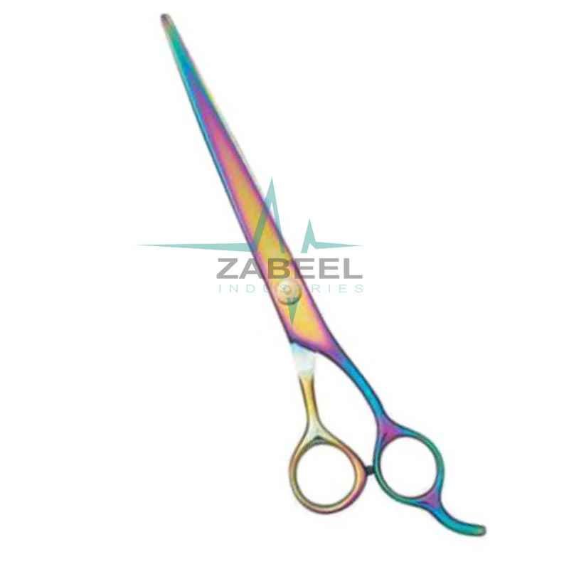 Straight Blade Grooming Shears Multi Color ZaBeel