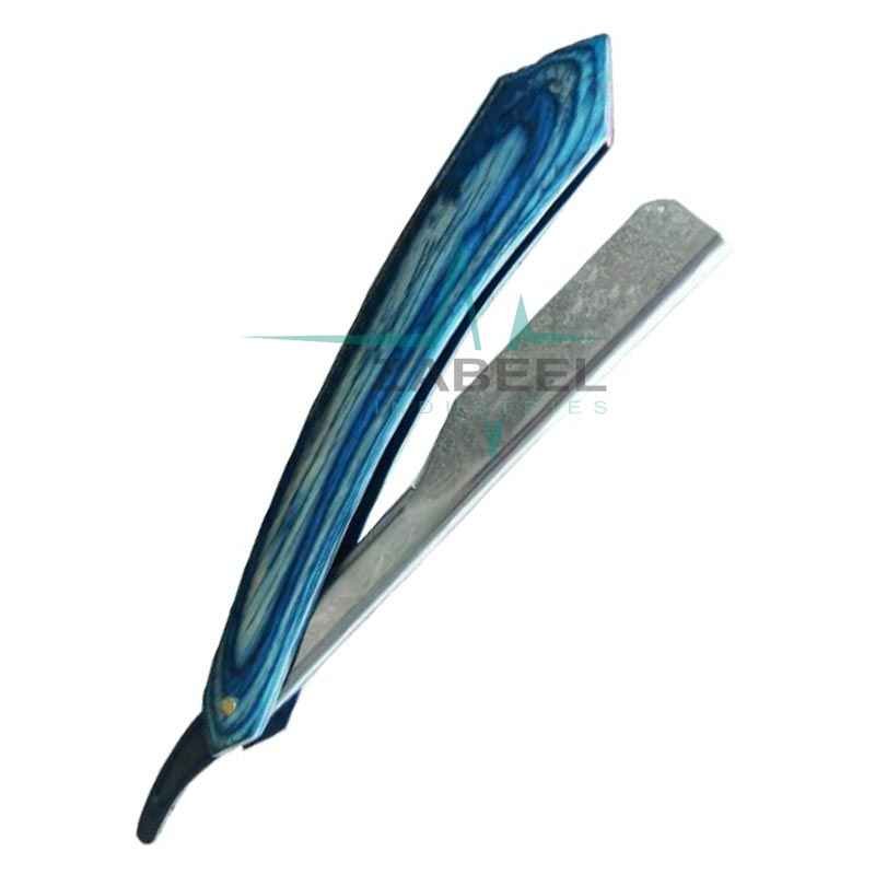 Straight Cut Throat Wet Shaving Razor Wooden ZaBeel