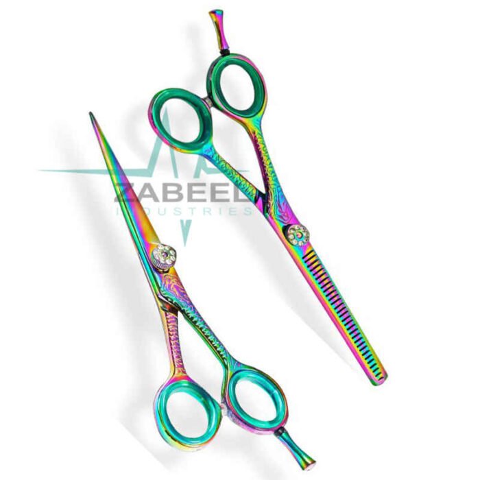 Stylish Cutting Set Scissors Multi Color ZaBeel