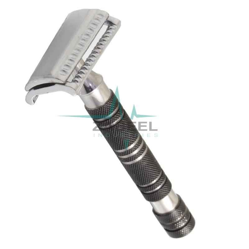 Super Grip Handle Stainless Steel Safety Razor ZaBeel