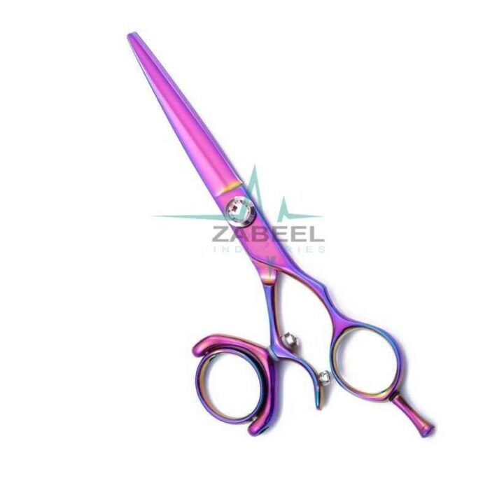 Swivel Thumb Hair Shears Professional Barber Scissors ZaBeel