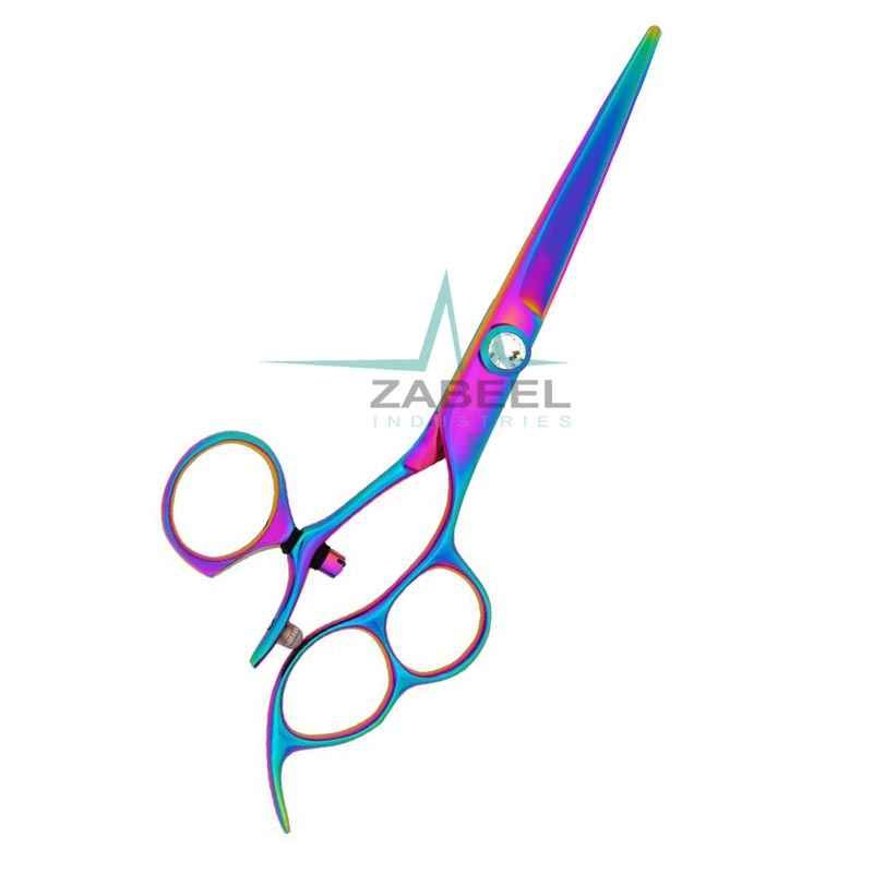 Three Finger Professional Hair Cutting Scissors Barber Shears ZaBeel