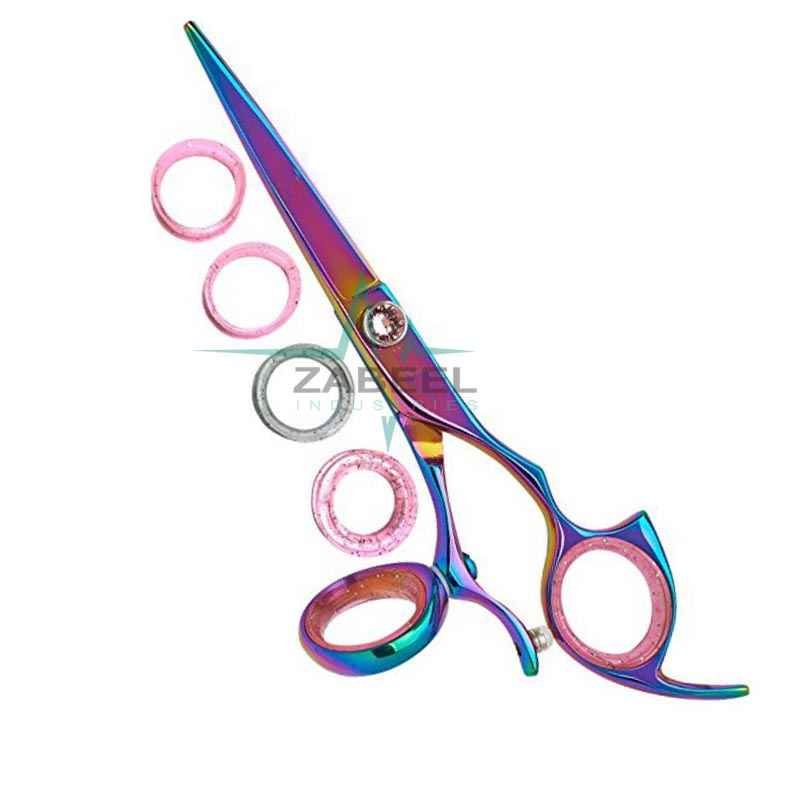Titanium Hair Cutting Shears Swivel Scissors ZaBeel