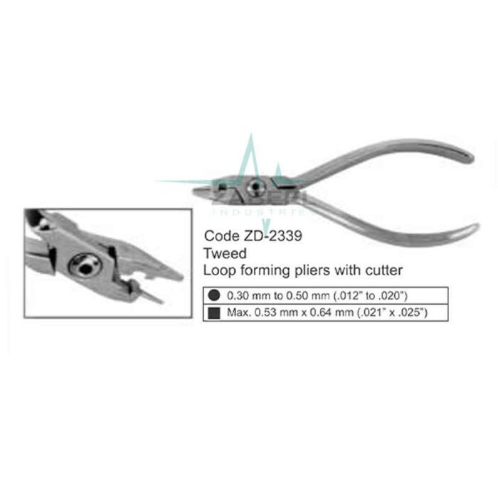Tweed Loop Forming Pliers With Cutter Zabeel