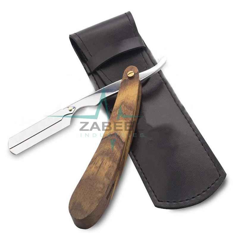 Urbane Men Straight Cut Throat Razor Rasiermesser (Wooden - Wood) ZaBeel