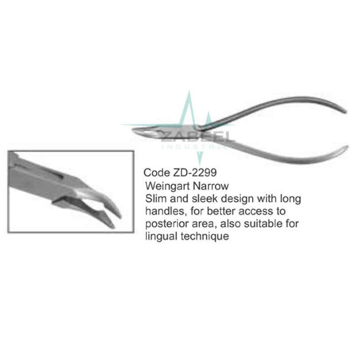 Weingart Narrow Pliers With Long Handle Zabeel