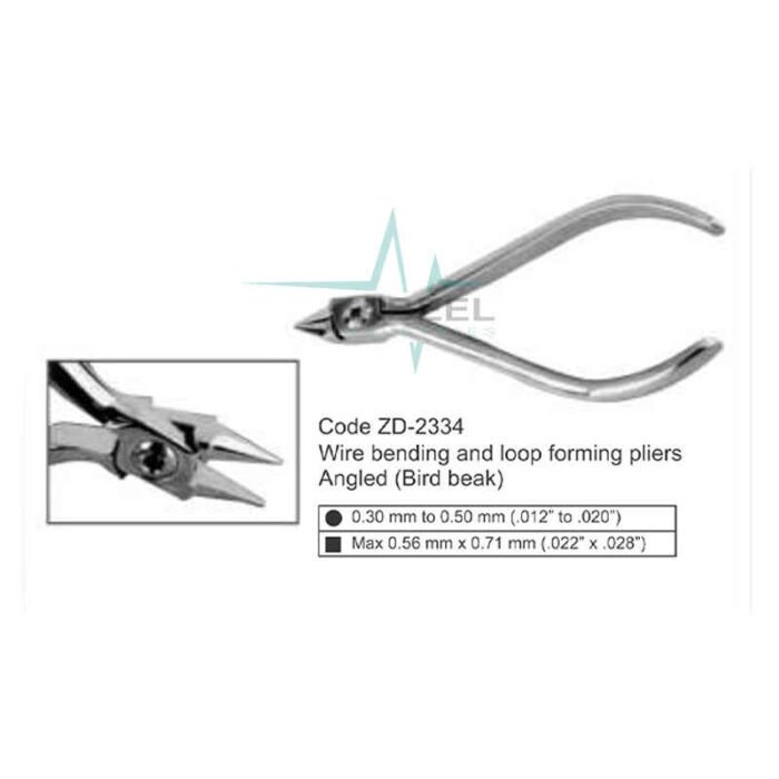 Wire Bending And Loop Forming Pliers Angled (Bird beak) Zabeel