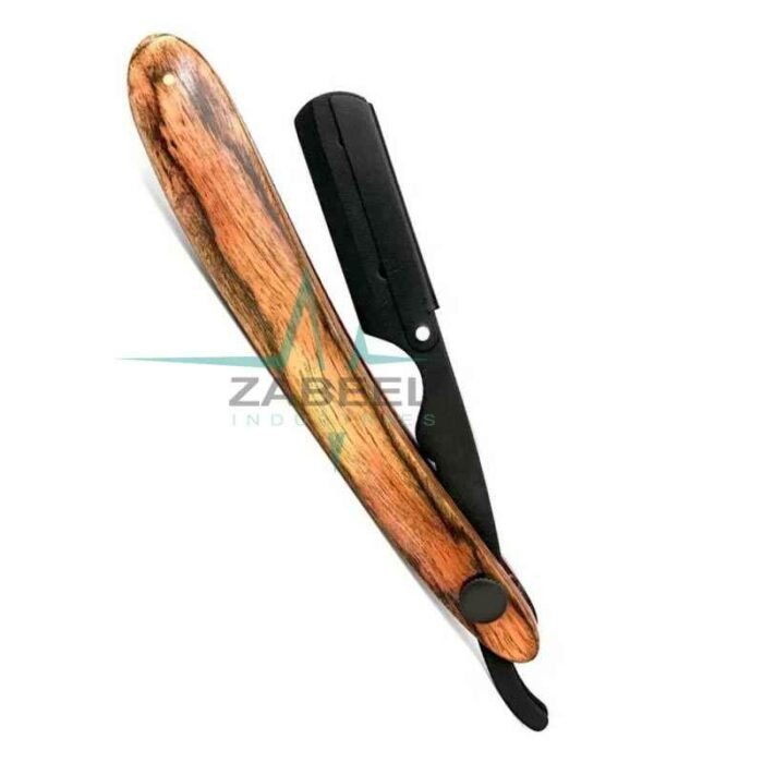 Wood Handle Straight Razor Zabeel