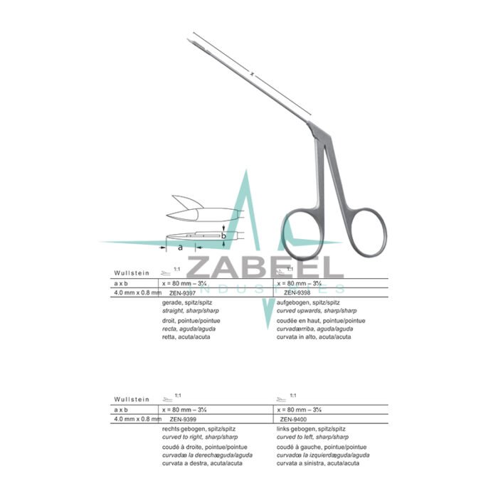 Wullstein Micro Ear Scissors Zabeel
