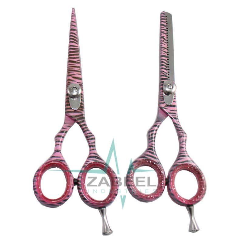 Zebra Style Cutting Scissors Set ZaBeel