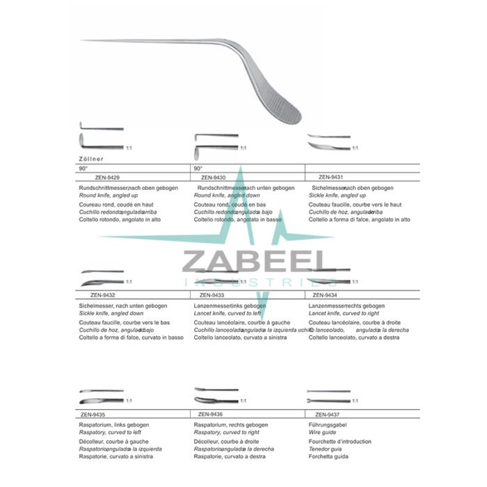 Zöllner Instruments For Micro Ear-Surgery Zabeel