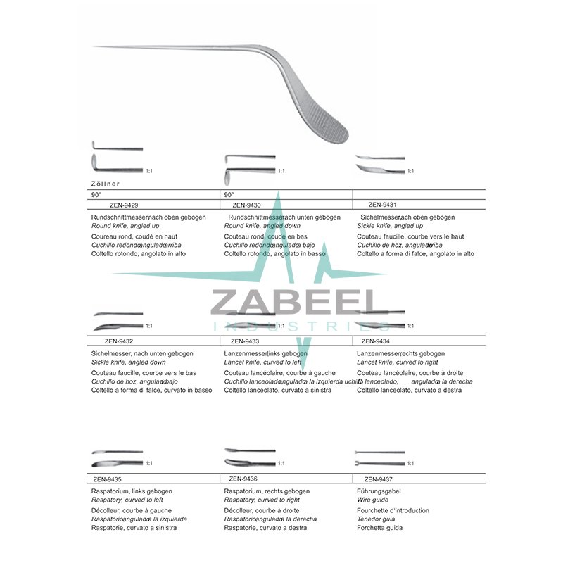 Zöllner Instruments For Micro Ear-Surgery Zabeel