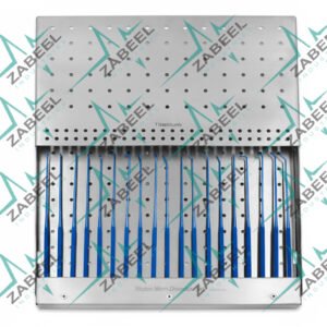 Rhoton Micro Dissector Set of 19 Pcs Titanium With Sterilizing Case By ZaBeel Industries